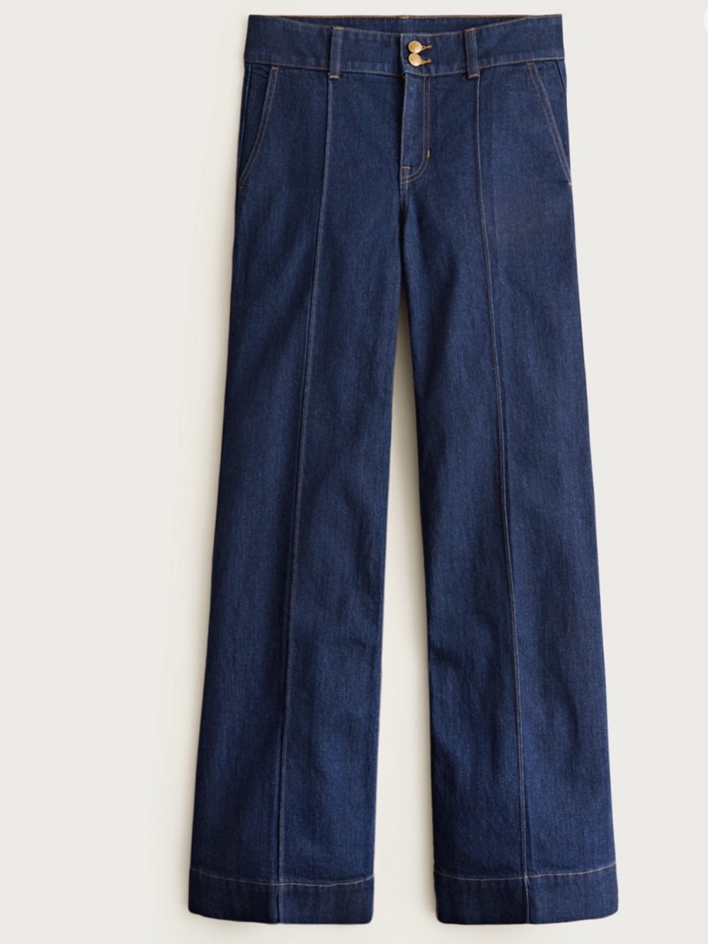 J. Crew Denim trouser jean with stacked buttons Sz 29P NWOT